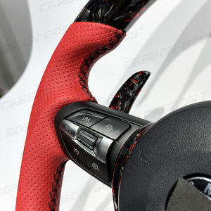 Volante de Fibra de Carbono Forjado Rojo Personalizado Directo de Fábrica para BMW E46 <span class=keywords><strong>F1</strong></span> F30 F50 F31 F35 E90 E92 E45 E87 F10 - Product Image 6