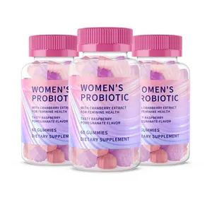 Goma de probióticos vaginales OEM para mujeres, cuidado de la salud femenina y gomas probióticas de flora vaginal equilibrada