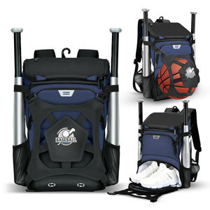 Mochila deportiva de béisbol con soporte externo para casco, mochila de softball, kit de béisbol personalizado, bolsas de bate de rodillos - Product Image 2