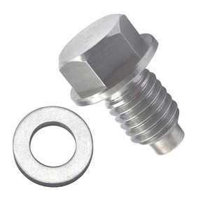 Jiaxing Auto Parts M10*1.5 Stainless Steel Oil Drain <b>Plug</b> Magnetic Transmission Sump Bolt 20mm Length 16.5mm Diameter - Product Image 3