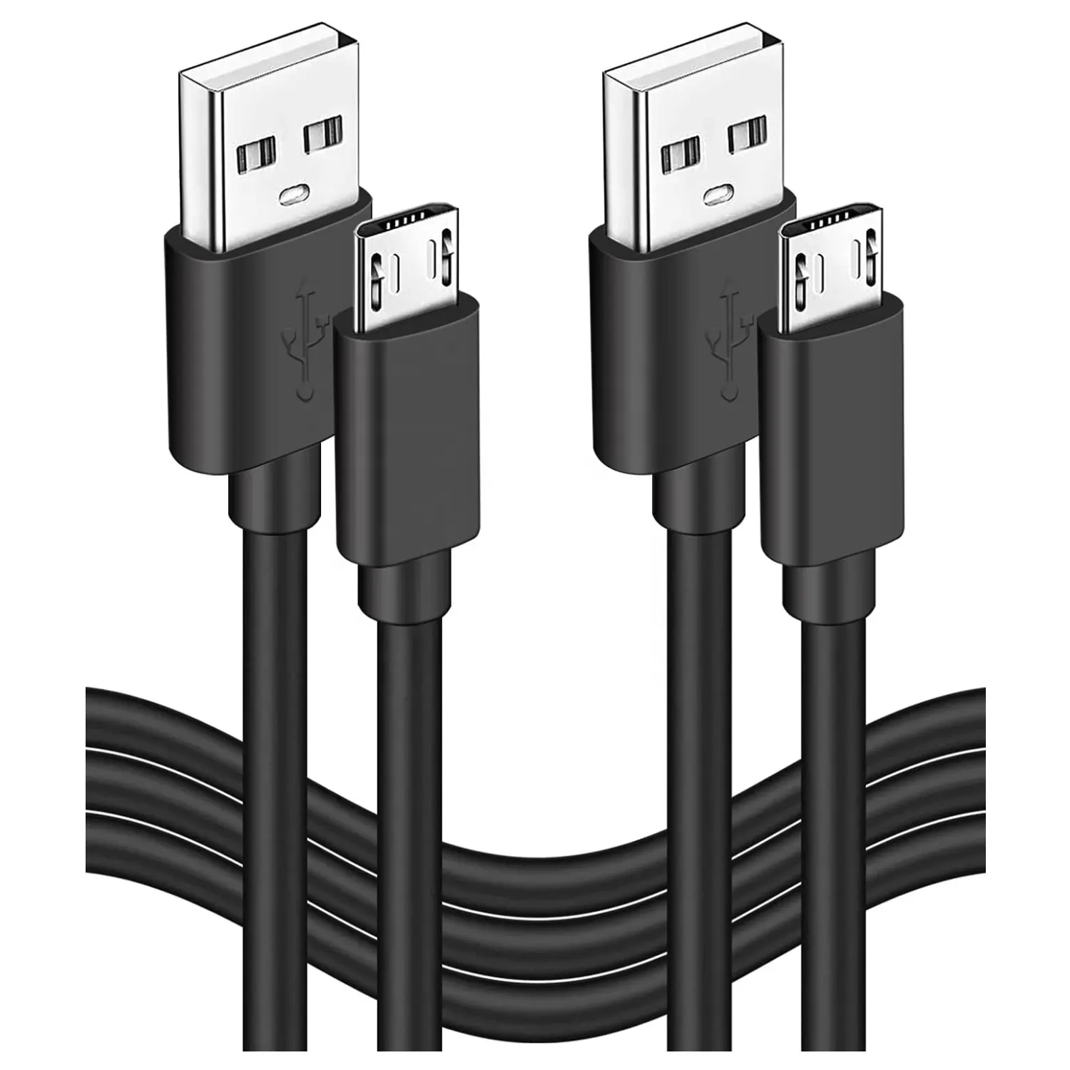1M 3ft Micro USB Data Cable 2.4A Mobile Phone Accessories USB A to Micro B Charger Cable Android Micro USB Charging Data Cable