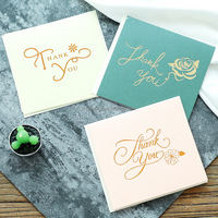 Cartes de remerciement pliables A6 écologiques personnalisées pour les affaires de perruque Logo en relief et enveloppe incluse