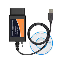 Cable USB ELM 327 compatible con For-scan, modificado para Ford con interruptor, chip PIC18F25K80 CH340, convertidor HS-CAN y MS-CAN, escáner OBD2