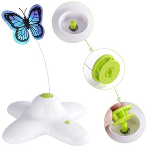 Juguete Automático para Gatos con Rotación de 360 Grados, Activación por Movimiento, Mariposa Interactiva, Juguete Divertido para Mascotas, Gatos, Cachorros, con Luces Intermitentes - Product Image 6