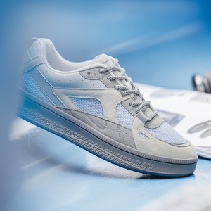 Chaussures pour hommes Sea Salt Blue à semelle épaisse pour le printemps et l'été, doublure en maille respirante, style jeune, chaussures décontractées sportives - Product Image 3