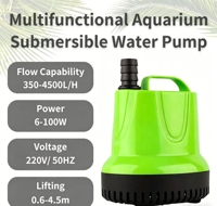 Pompe de fond d'aquarium OEM, pompe à eau submersible pour fontaine, hydroponie, statues aquatiques et circulation d'eau en aquarium