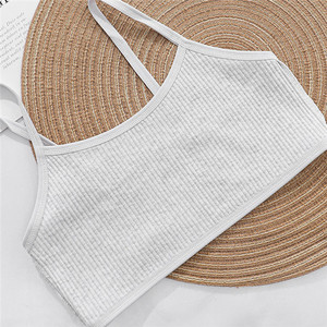 All'ingrosso neonate Comfort senza imbottito senza anello in acciaio cotone pubertà seno sviluppo <span class=keywords><strong>reggiseno</strong></span> per bambini - Product Image 1