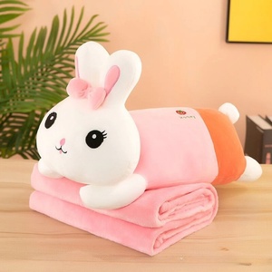 Manta de Peluche 2 en 1 con Cojín para Siesta Infantil, Manta de Siesta para Niños al por Mayor - Product Image 1