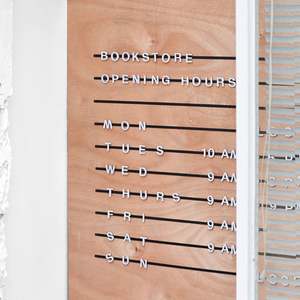 Pizarra Magnética para Menús de Panadería SY254, Pizarra Magnética para Menús de Cafetería, Letras Magnéticas, Pizarra de Letras de Madera, Menú de Pared - Product Image 6