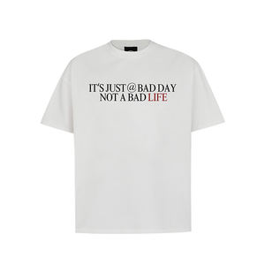 เสื้อยืดผ้าฝ้ายสำหรับผู้ชายคอกลม100% หนาทรงพอดีตัวปกติขนาดใหญ่ออกแบบสกรีนได้ตามต้องการ - Product Image 2