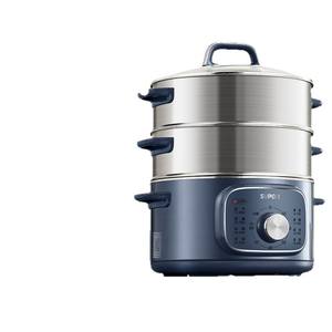 Vaporera eléctrica Supor de 13L con control de perilla de tres niveles, multifuncional, para cocinar al vapor, guisar, todo en uno - Product Image 1
