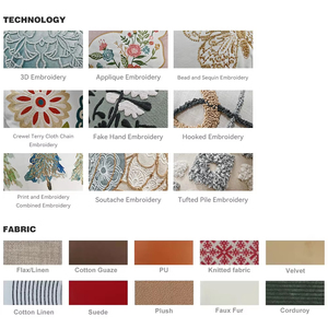 Sang trọng trang trí nhà fabricr abbits thêu phục sinh vuông đệm bao gồm - Product Image 4