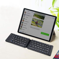 Clavier à ciseaux BT rechargeable 66 touches, ultra-fin, mini, pliable, pour ordinateur portable, tablette, PC, smartphone