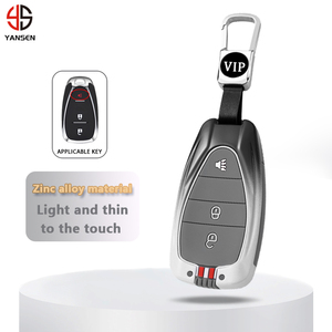 เคสกุญแจรถทำจากซิงค์อัลลอย + ซิลิโคนสำหรับ <span class=keywords><strong>Chevrolet</strong></span> Cruze MALIBU Camaro <span class=keywords><strong>Aveo</strong></span> ONYX <span class=keywords><strong>ltz</strong></span> เคสป้องกันกุญแจรีโมท2014 2018 - Product Image 1