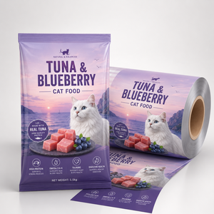 Pellicola Personalizzata per Imballaggio Cibo per Cani, Rotolo Laminato Flessibile con Design a Tema Manzo per Confezionamento Automatico - Product Image 4