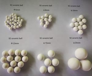 95% 99% 알루미나 고 알루미나 공 중국 공장 공급 세라믹 비드 알루미나 세라믹 포장 공 - Product Image 4