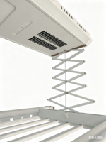 Séchoir à linge électronique pliable mural en aluminium de luxe Sunshine Home avec éclairage LED et télécommande chauffante