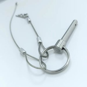 Cable de eslinga de cuerda de alambre de acero de seguridad personalizado con terminales de extremo estampado, lámpara colgante con ojal, cable de suspensión de techo - Product Image 1