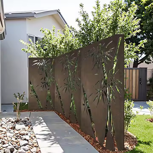 Valla de Seguridad para Jardín Exterior, Panel Divisor Anti-Escalada, Biombo de Acero Corten Personalizado con Altura Ajustable - Product Image 4