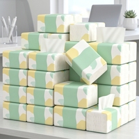 Elegance Factory - Boîte de mouchoirs en papier facial de qualité supérieure en pure pâte de bois vierge, pour usage quotidien, bureau, hôtel, maison, voiture