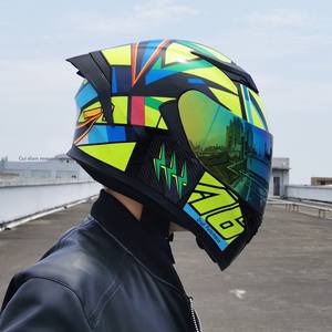 Casque de moto électrique pour hommes et femmes, visière double intégrale, protection complète, réduction du bruit pour la conduite sur route - Product Image 1
