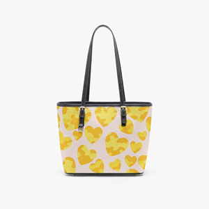 Borsa Tote Personalizzata in PU con Stampa Cuore Bianco e Rosso, <span class=keywords><strong>Tracolla</strong></span> Regolabile, Grande Capacità, per Shopping e Lavoro Quotidiano - Product Image 5