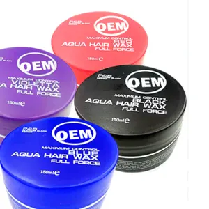 Hair Styling LOGO OEM 150ml multiorganico forte tenuta potente Gel per capelli rifatto bastoncino di cera per capelli senza alcool per uomo