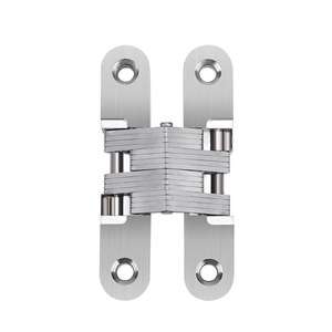 Zhan Hanlai Weishi Bisagra Oculta para Puerta de Acero Inoxidable Cepillado 45mm 60mm 70mm 95mm 118mm Plegable en Forma de Cruz - Product Image 2