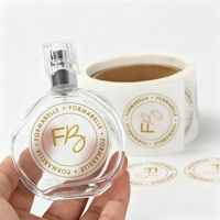 Étiquettes transparentes personnalisées pour flacons de parfum, autocollants personnalisés en vinyle imperméable brillant, étiquettes d'emballage transparentes pour parfum