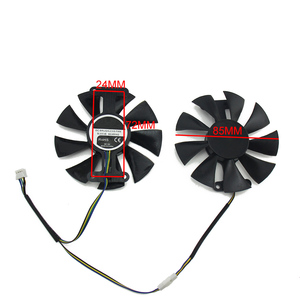 พัดลมระบายความร้อน GPU รุ่น GA91S2U PowerColor Red Devil RX580 สำหรับการ์ดจอ <span class=keywords><strong>Radeon</strong></span> Red Dragon AX <span class=keywords><strong>RX</strong></span> <span class=keywords><strong>480</strong></span> 470 580 ใช้แทนพัดลมเดิม - Product Image 4