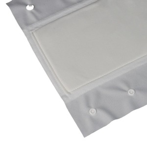 Funda para Mopa de Sala Limpia, Blanca, Rectangular, de Tela Sintética, con Palo de Acero Inoxidable, para Limpieza de Suelos de Oficina - Product Image 5
