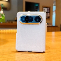 Étui magnétique pour iPhone DUO, étui de protection pliable pour iPhone, coque rigide en cuir PU, bordure électro-plaquée à double axe