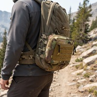 Sac banane tactique Molle unisexe imperméable avec logo personnalisé, pochette utilitaire en nylon pour ceinture, organiseur de premiers secours, équipement de sport extérieur à fermeture éclair