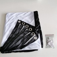 Écran de projection 120 150 pouces 16:9, simple, fin, en polyester, portable, pour projection de films en extérieur, pour projecteur, home cinéma
