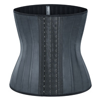 Ceinture de sudation amincissante pour la taille, 25 baleines en acier, gaine sculptante, ceinture de contrôle abdominal, corset amincissant réglable