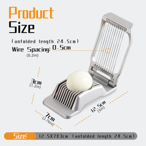 Hot bán nhôm trứng <span class=keywords><strong>Slicer</strong></span> Cutter bền công cụ nhà bếp hoàn hảo cho slicing cứng luộc trứng mềm trái cây và rau quả - Product Image 3
