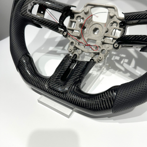 Volante de Fibra de Carbono Negro con Pantalla LED para <span class=keywords><strong>Ford</strong></span> <span class=keywords><strong>Mustang</strong></span> <span class=keywords><strong>2015</strong></span> 2016 2018 2020 2023, Envío Directo de Fábrica - Product Image 3