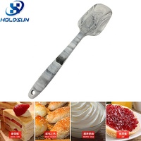 Spatule de grattoir en silicone de marbre de cuisson de cuisine résistante à la chaleur d'une seule pièce durable pour mélanger la confiture de pain de beurre de gâteau