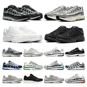 Chaussures de <span class=keywords><strong>basket</strong></span> pour hommes/unisexe P-6000, chaussures chaudes d'hiver, argent métallisé et <span class=keywords><strong>noir</strong></span>, élégantes et confortables pour l'automne. - Product Image 2