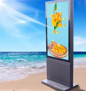 Affichage <span class=keywords><strong>numérique</strong></span> extérieur sur pied de 32 pouces - Écran LCD monoface, Totem extérieur étanche - Product Image 1