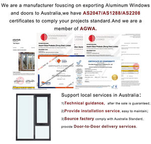 Australie Standard Au 2047 Fenêtres en verre <span class=keywords><strong>Enrouleur</strong></span> de chaîne Double vitrage Fenêtres et portes Fenêtres en aluminium avec <span class=keywords><strong>moustiquaire</strong></span> - Product Image 3