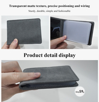   Porte-cartes et permis de conduire 2-en-1 multifonction, pochette universelle pour documents