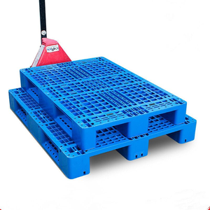 3 skids warehouse used HDPE Plastic Pallets