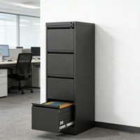 Armoire à dossiers verticale en acier avec 2/3/4 tiroirs et serrure, format papier légal/lettre/A4, armoire de rangement industrielle en métal