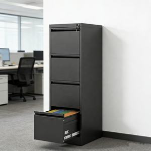 Moderner Büro-Stahlaktenschrank mit 2/3/4 Schubladen für A4-Papier, Vertikaler Metallordner, Umweltfreundlich für Werkstatt und Supermarkt - Product Image 6
