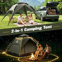 Tente de camping pour 4/6/8/10 personnes, abri instantané, installation en 60 secondes, respirante, imperméable, coupe-vent, multifonctionnelle, camping, randonnée