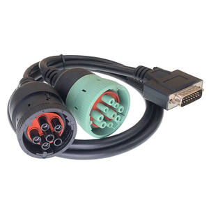 สายแยก Y แบบ AOTAI OBD เป็น Type <span class=keywords><strong>2</strong></span> สีเขียว 9 พิน J1939 และ 6 พิน J1708 สำหรับการวินิจฉัยรถบรรทุกดีเซล - Product Image 4