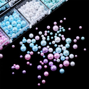 Internet Red Explosions 12 Boxed Nail Art Jewelry <span class=keywords><strong>Macaron</strong></span> Color 3D Kawaii Handmade Small Bead Decorations for Nails Fresh - Product Image 4