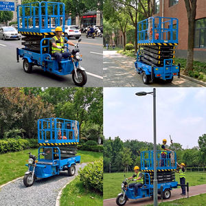 פלטפורמת הרמה הידראולית תלת-גלגלית, שולחן הרמה מספריים המותקן על תלת אופן חשמלי, הזול ביותר. - Product Image 2