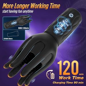 3 Stärken, 7 Vibrationsmodi, Anti-Rutsch-Griff-Stimulator für Penis, Klitoris und Brustwarzen, Penis-Vibrator-Trainer - Product Image 3